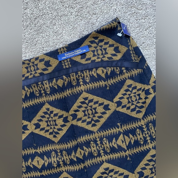 NWT Pendleton virgin wool Aztec print mermaid Midi Skirt - Picture 3 of 7